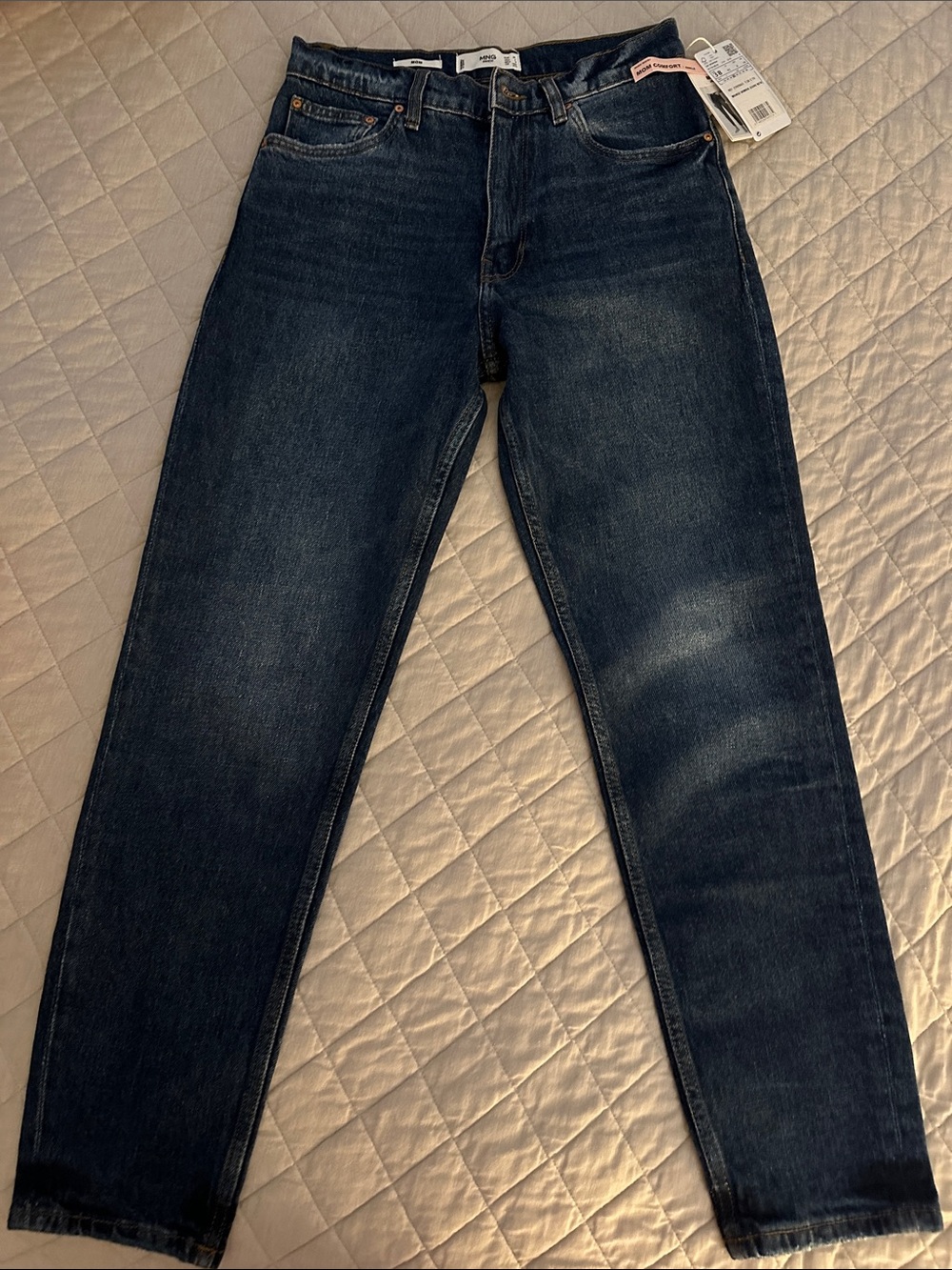 Mango Women’s Dark Blue High-Rise Ankle Jeans NWT Size 6